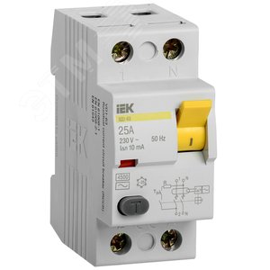 УЗО 25А 2Р 10мА IEK УЗО 25А 2Р 10мА IEK