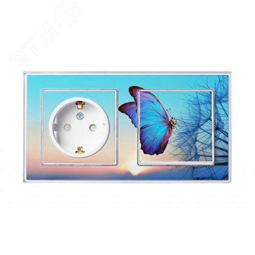 Розетка AtlasDesign ATN200145 с/з, механизм c воз.уст.персонального изображения Розетка AtlasDesign ATN200145 с/з, механизм c воз.уст.персонального изображения