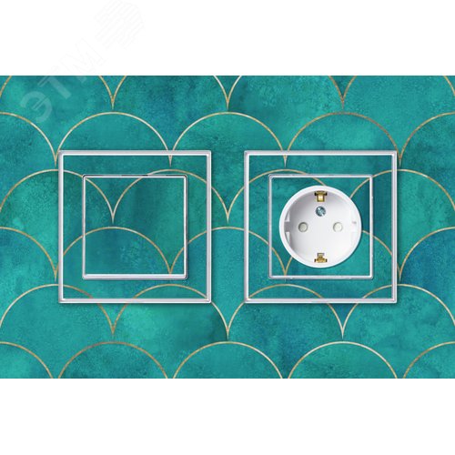 Розетка AtlasDesign ATN200145 с/з, механизм c воз.уст.персонального изображения Розетка AtlasDesign ATN200145 с/з, механизм c воз.уст.персонального изображения