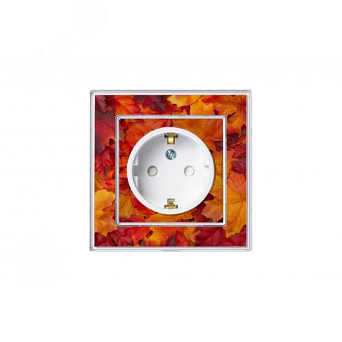 Розетка AtlasDesign ATN200145 с/з, механизм c воз.уст.персонального изображения Розетка AtlasDesign ATN200145 с/з, механизм c воз.уст.персонального изображения