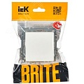 Выключатель IEK BRITE 1кл белый Выключатель IEK BRITE 1кл белый