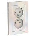 Розетка AtlasDesign ATN000420 2я б/з механизм, жемчуг Розетка AtlasDesign ATN000420 2я б/з механизм, жемчуг