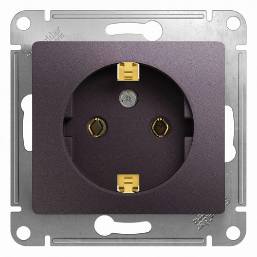 Розетка GLOSSA GSL001443 1ая c/заз. сиреневый туман Розетка GLOSSA GSL001443 1ая c/заз. сиреневый туман