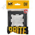Рамка IEK BRITE 1пост графит Рамка IEK BRITE 1пост графит
