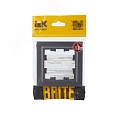 Рамка IEK BRITE 1пост сталь Рамка IEK BRITE 1пост сталь
