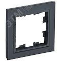 Рамка IEK BRITE 1пост графит Рамка IEK BRITE 1пост графит