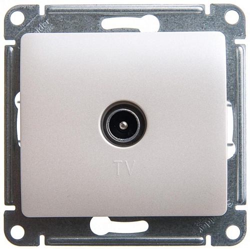 Розетка GLOSSA GSL000691 TV, механизм, перламутр Розетка GLOSSA GSL000691 TV, механизм, перламутр