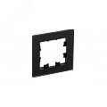 Рамка AtlasDesign ATN331001 1-ая матовое стекло, черный Рамка AtlasDesign ATN331001 1-ая матовое стекло, черный