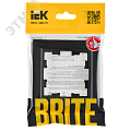 Рамка IEK BRITE 1пост черный Рамка IEK BRITE 1пост черный