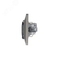 Розетка GLOSSA GSL001248 с/з с крышкой и шторками платина Розетка GLOSSA GSL001248 с/з с крышкой и шторками платина
