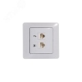 Розетка GLOSSA GSL000185 RJ11*RJ45 в рамку белая Розетка GLOSSA GSL000185 RJ11*RJ45 в рамку белая