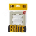 Рамка IEK BRITE 1пост бежевый Рамка IEK BRITE 1пост бежевый