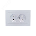 Розетка AtlasDesign ATN000420 2я б/з механизм, жемчуг Розетка AtlasDesign ATN000420 2я б/з механизм, жемчуг
