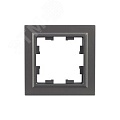Рамка IEK BRITE 1пост сталь Рамка IEK BRITE 1пост сталь