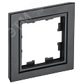 Рамка IEK BRITE 1пост черный Рамка IEK BRITE 1пост черный