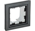 Рамка IEK BRITE 1пост черный Рамка IEK BRITE 1пост черный