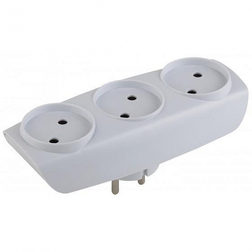 Тройник ЭРА SP-3-W 3гн., б/з (белый) Тройник ЭРА SP-3-W 3гн., б/з (белый)